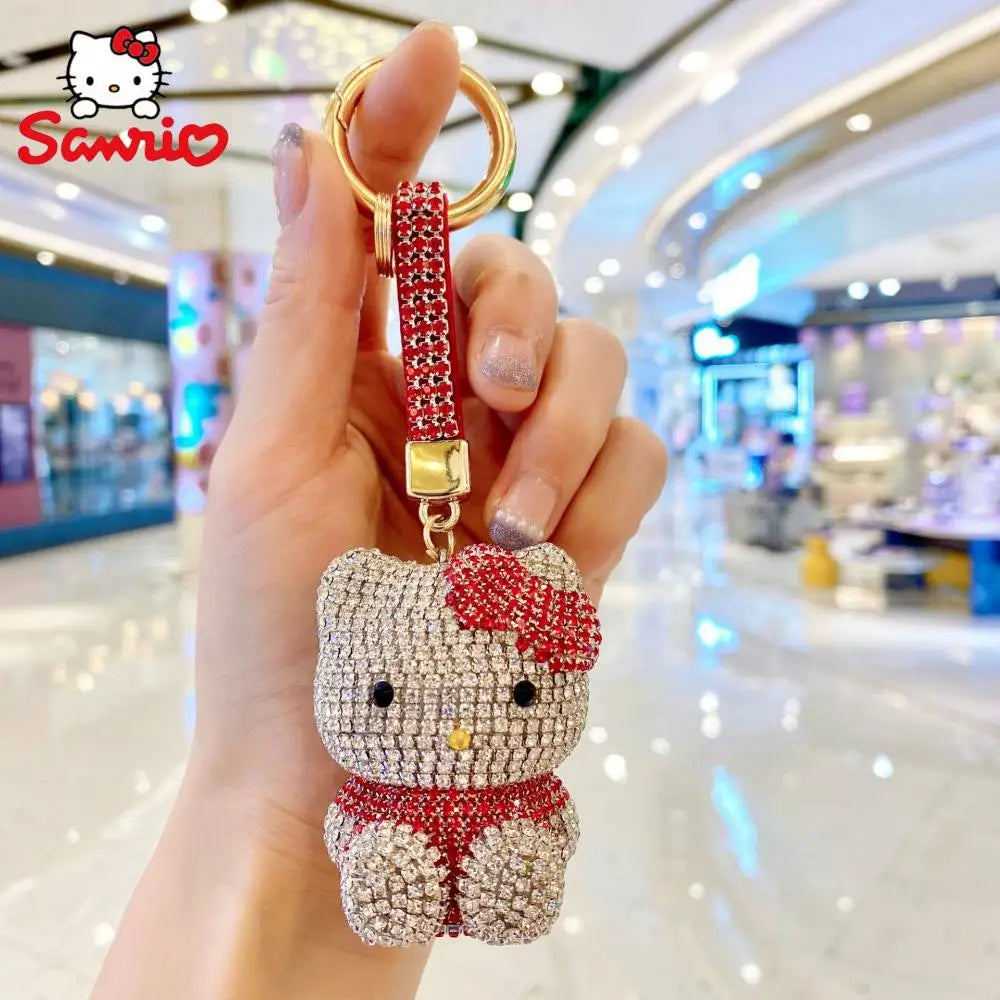 Hello Kitty Bling Rhinestones Keychain