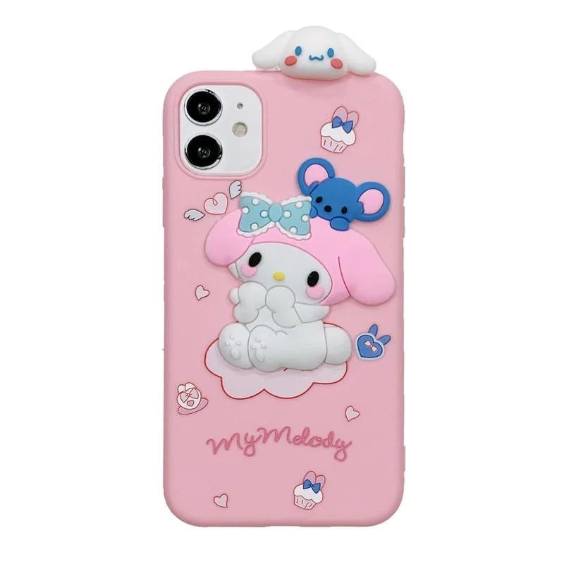 Cinnamoroll & My Melody Samsung Case | Cute Dual-Design