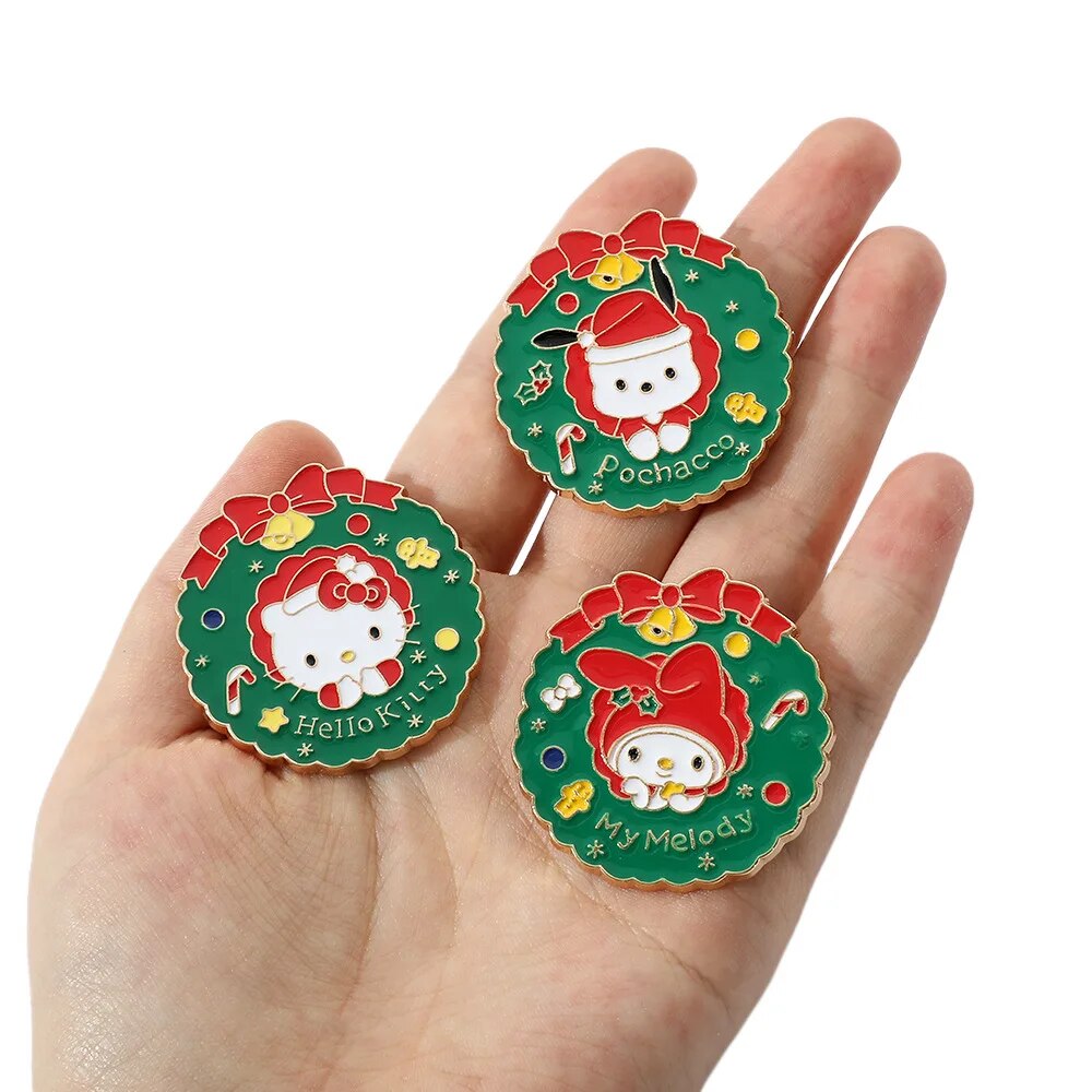 Kawaii Sanrio Christmas Lapel Pins