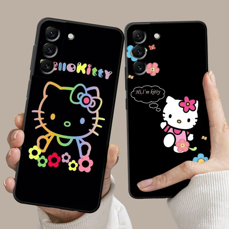 Hello Kitty Galaxy Phone Case | Black | Sleek & Anti-Scratch