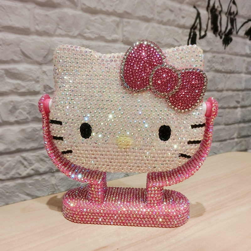 Hello Kitty Rhinestones Bling Mirror