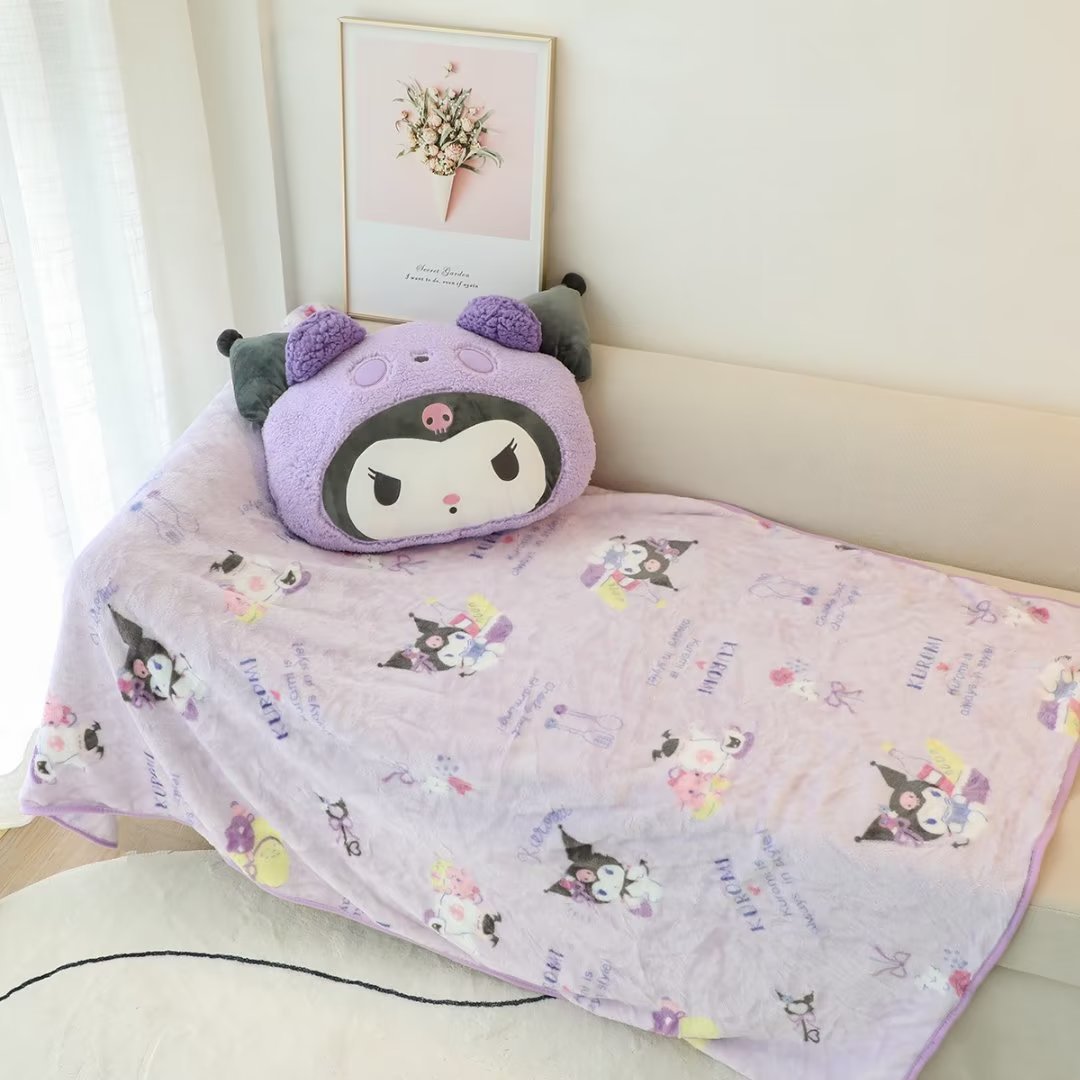 Kuromi Throw Blanket