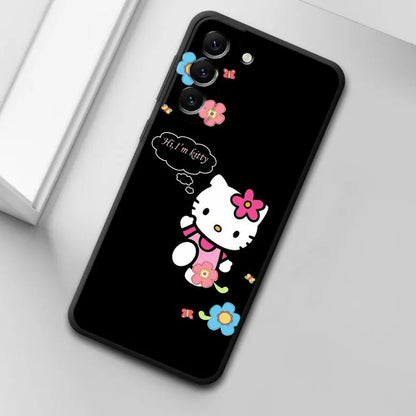 Hello Kitty Galaxy Phone Case | Black | Sleek & Anti-Scratch