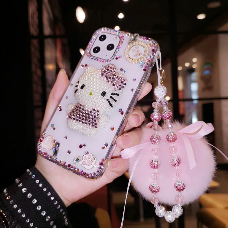 Hello Kitty Bling S22 Samsung Case