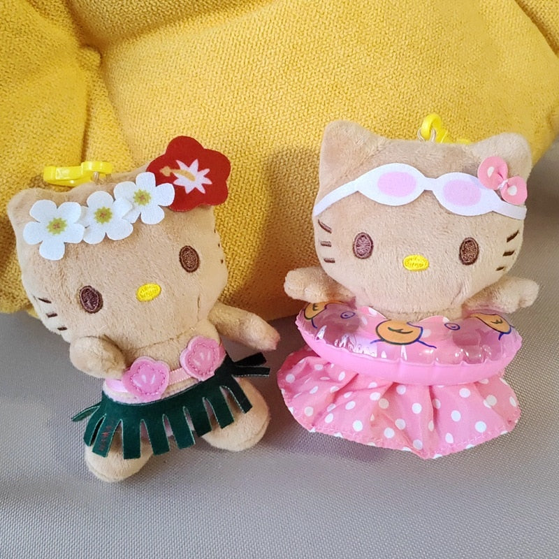 Tanned Hello Kitty Plush Keychain