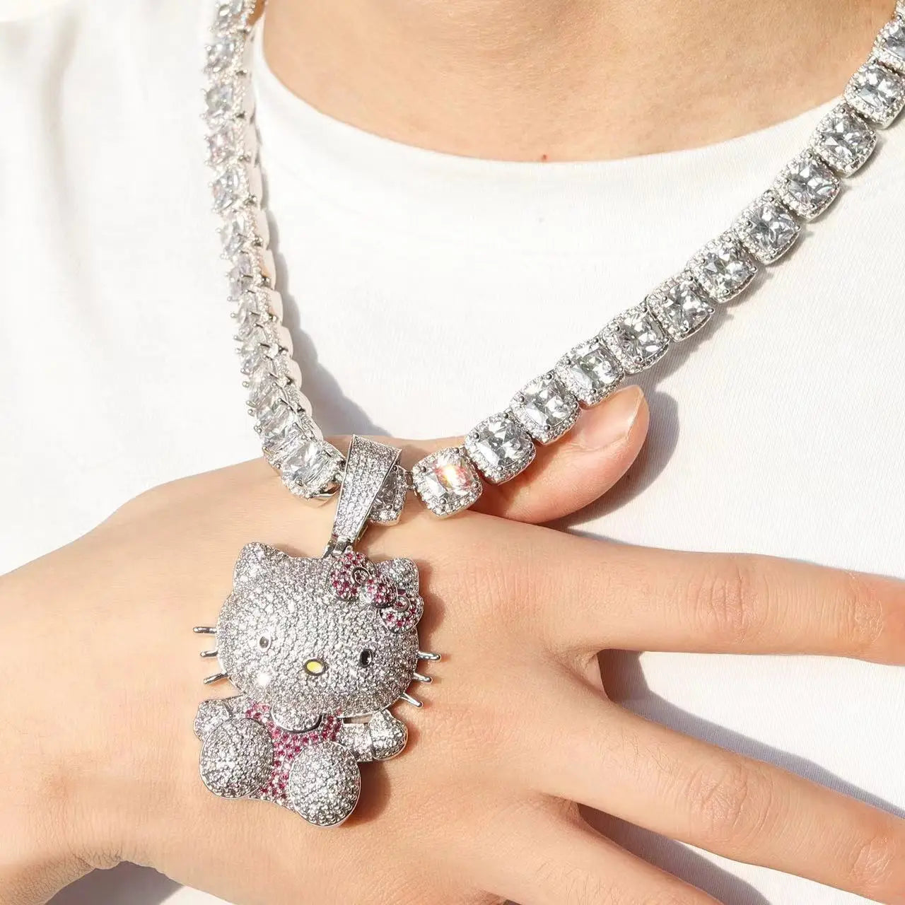 Sanrio Iced Out Bling Necklace