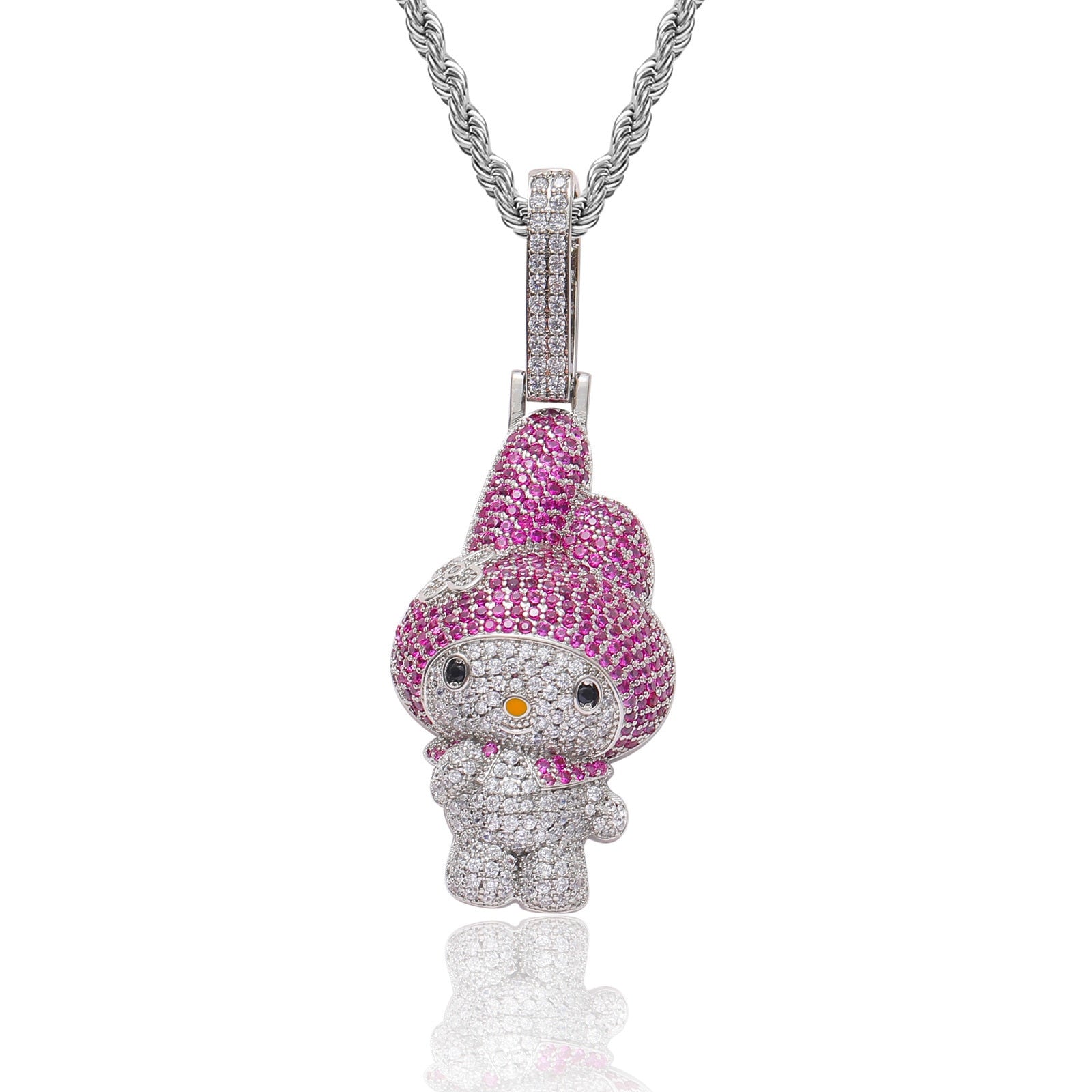 Bling Hello Kitty Y2k Hip Hop Necklace