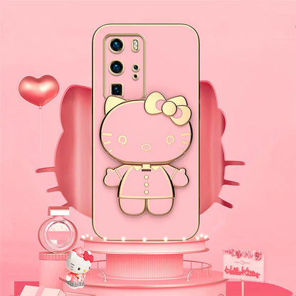 Hello Kitty Samsung A Case | Stylish Mirror Cover | Cute Accessories