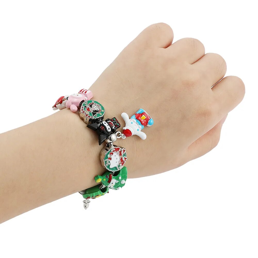 Sanrios Christmas Charm Beads Bracelet