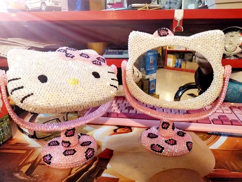 Hello Kitty Rhinestones Bling Mirror