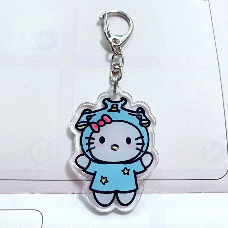 Zodiac Hello Kitty Keychain