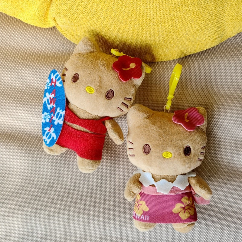 Tanned Hello Kitty Plush Keychain