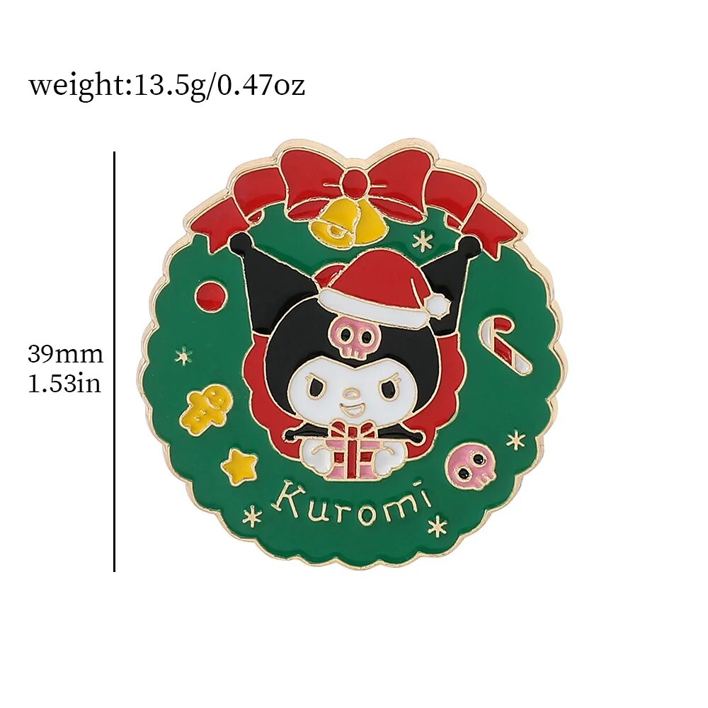 Kawaii Sanrio Christmas Lapel Pins