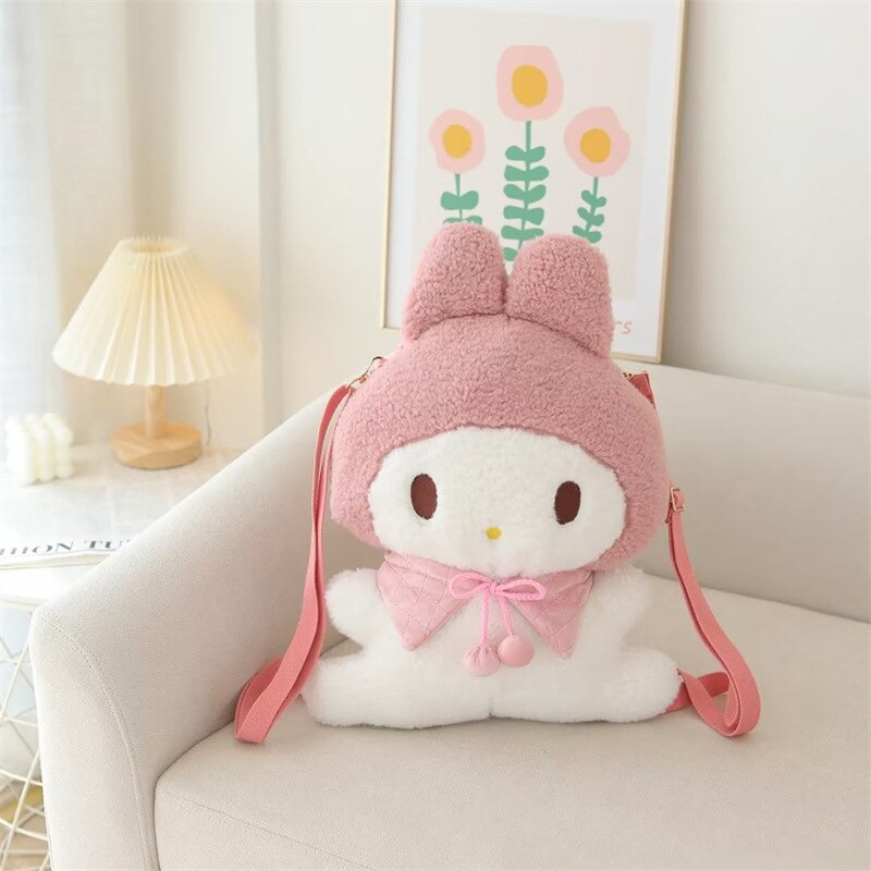 Kawaii Sanrio Plush Backpack – Soft, Cute, and Functional