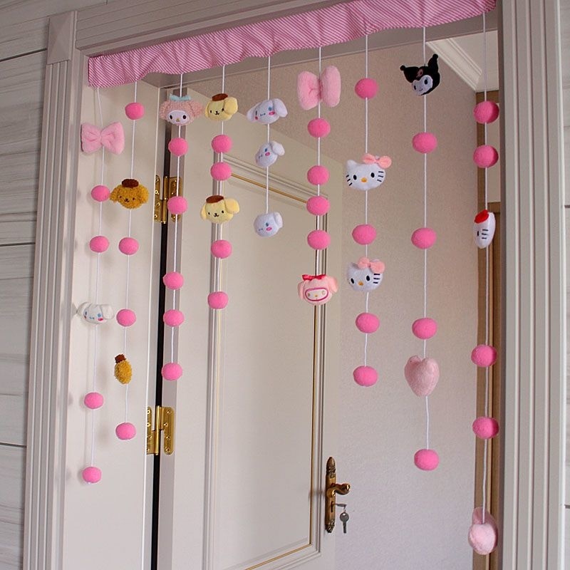 Sanrio Hello Kitty Cute Plush Doll Curtain