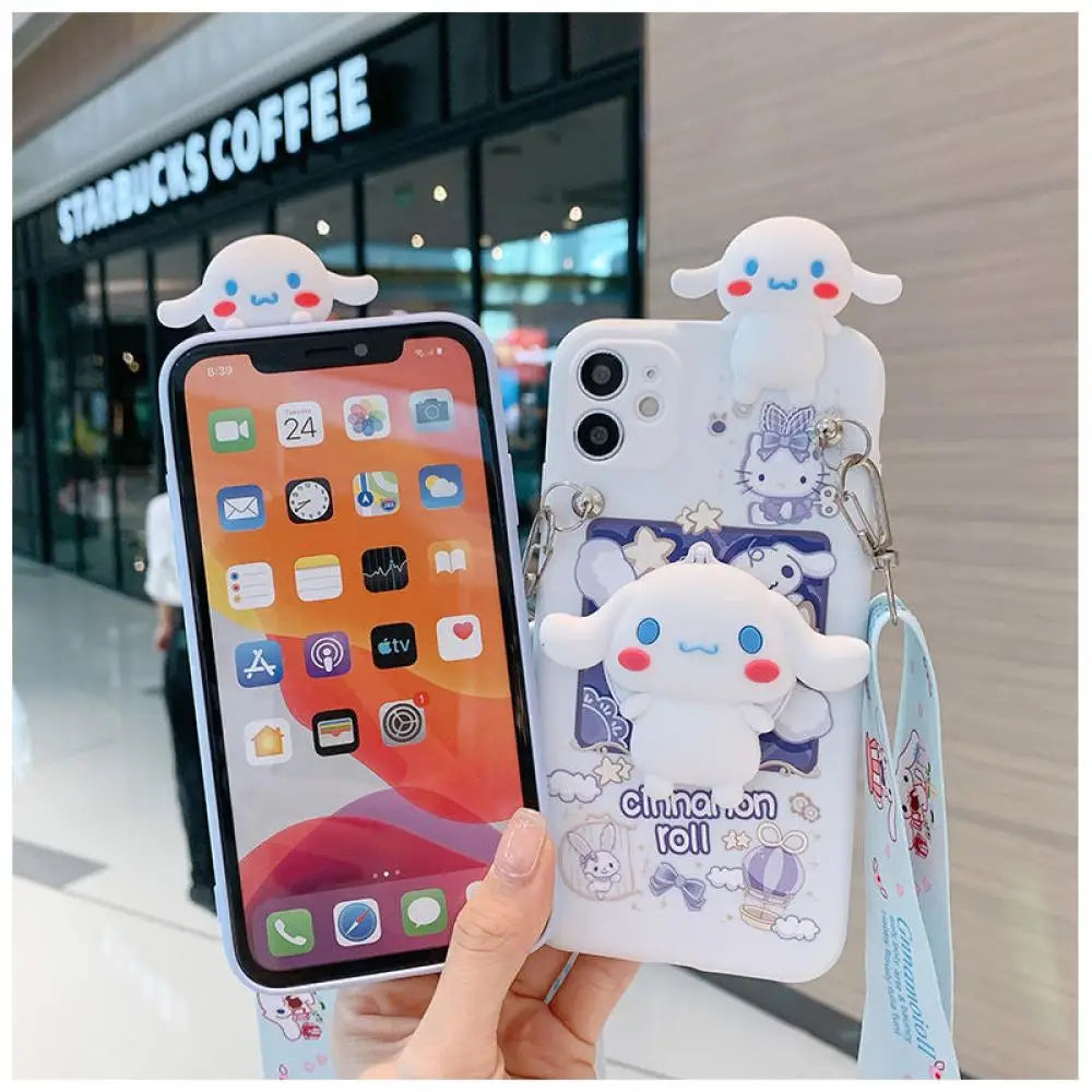 Cinnamoroll Samsung Case with Mirror | Chic & Convenient