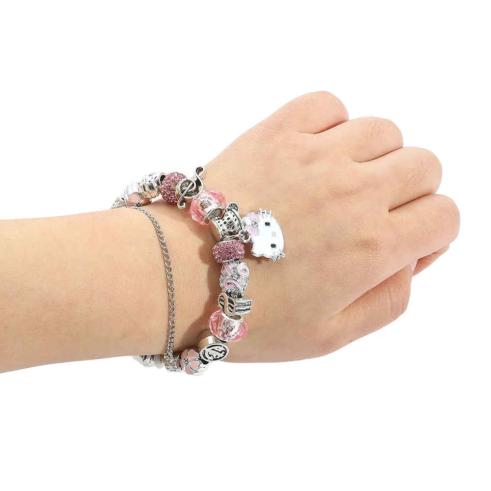 Cute Hello Kitty Charms Bracelet