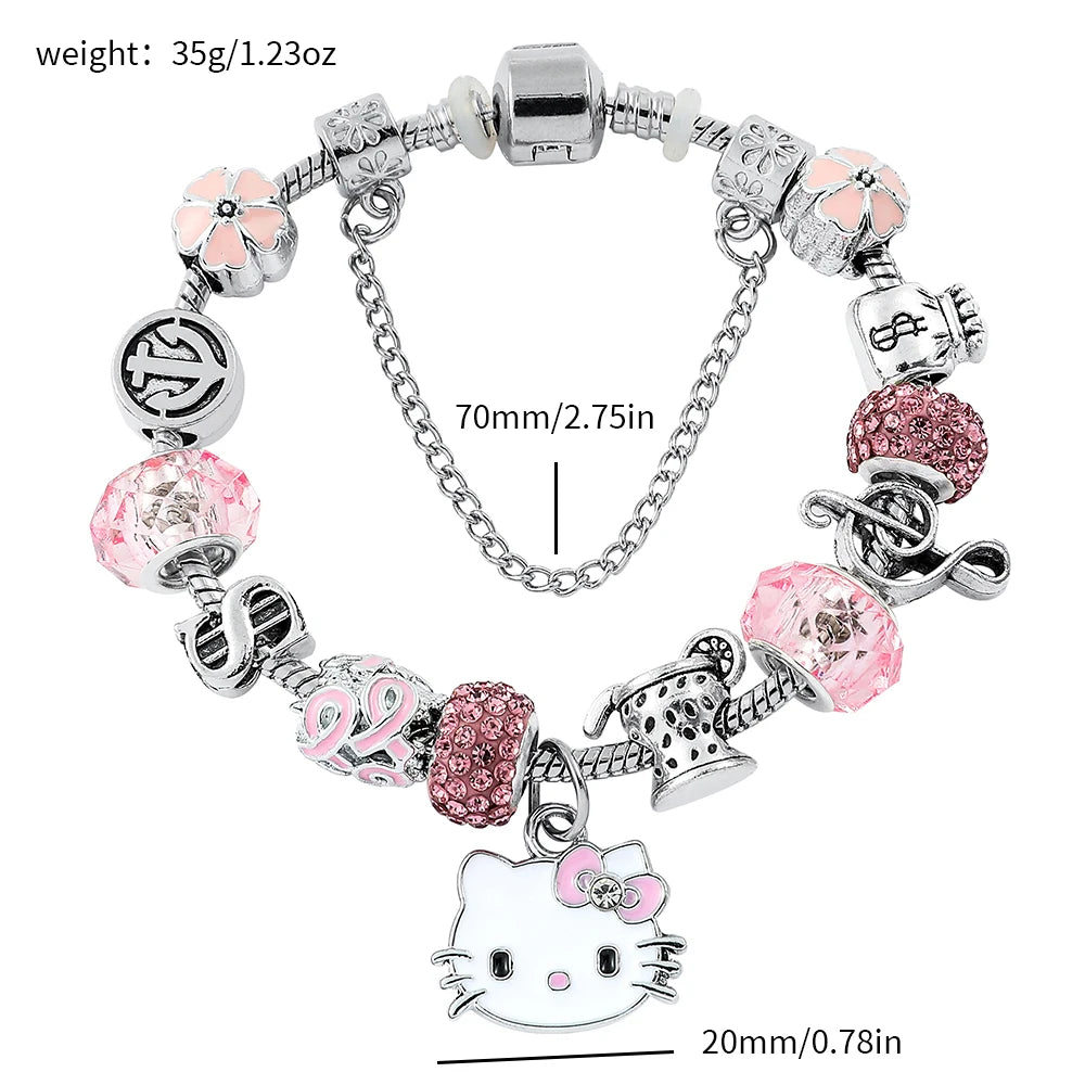 Cute Hello Kitty Charms Bracelet