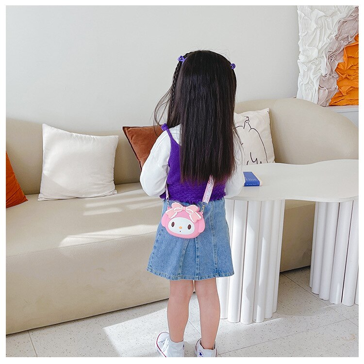 Adorable Sanrio Silicone Messenger Bag – Hello Kitty, Kuromi