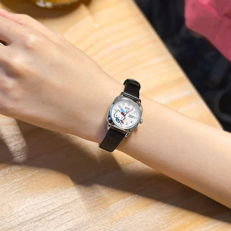 Waterproof Hello Kitty Watch | Women's Leather Watch