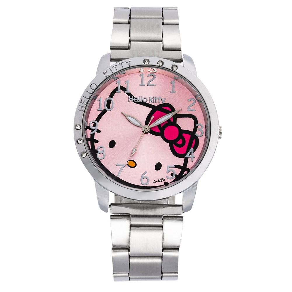 The Cat Watch Hello Kitty | Available in Silver Pink, White, Black