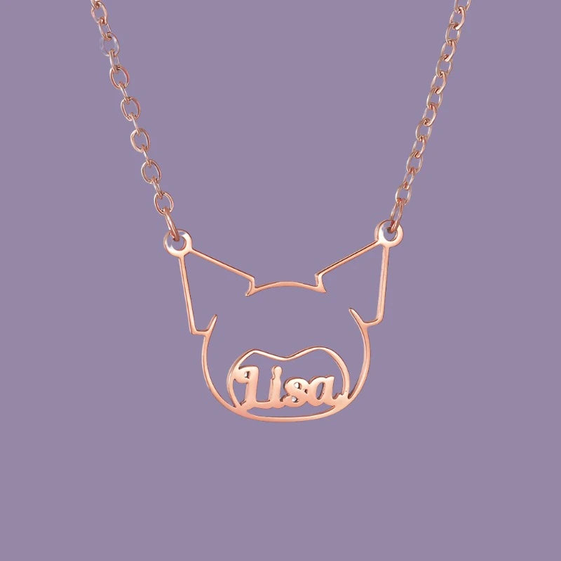 Kuromi Custom Name Necklace