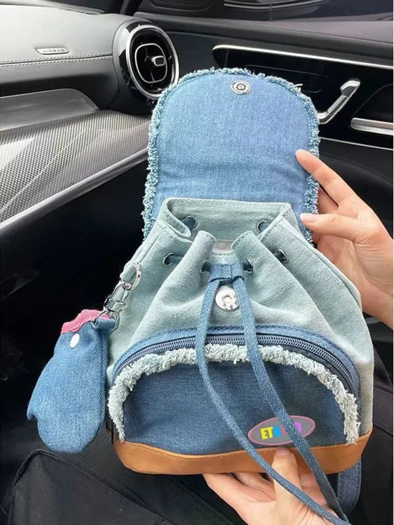 Hello Kitty Button Denim Bag