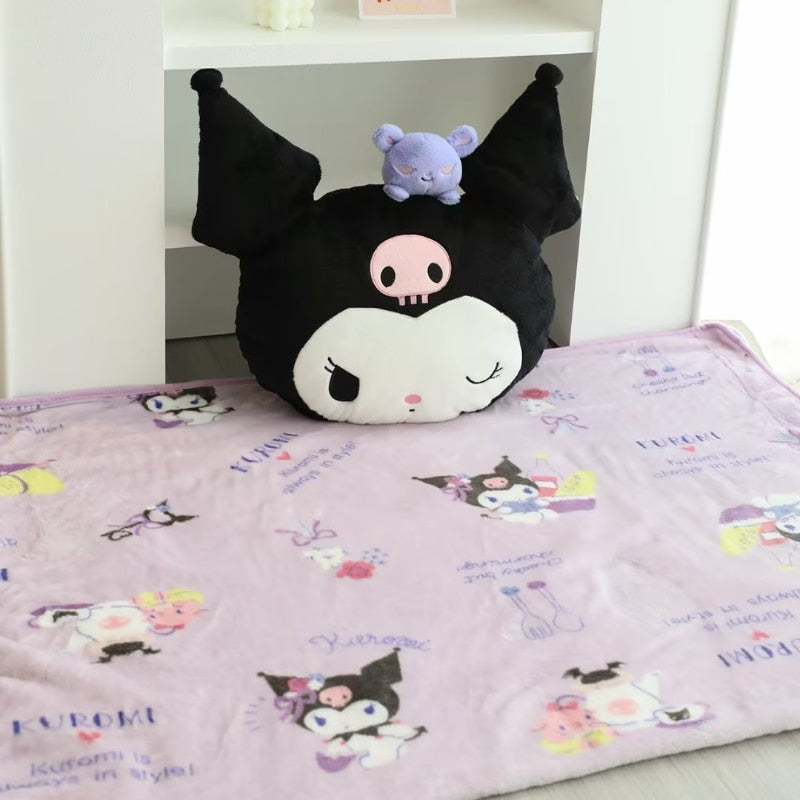 Kuromi Throw Blanket