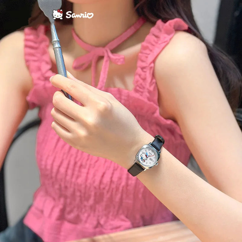 Waterproof Hello Kitty Watch | Women's Leather Watch