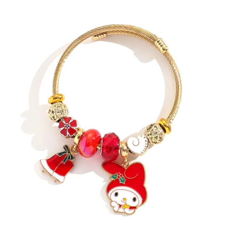 Sanrio Christmas Beaded Bracelet