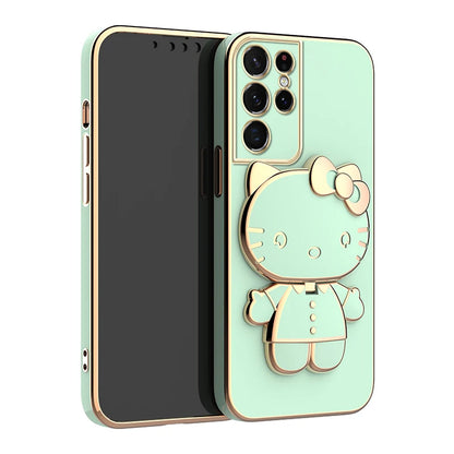 Hello Kitty Samsung A Case | Stylish Mirror Cover | Cute Accessories