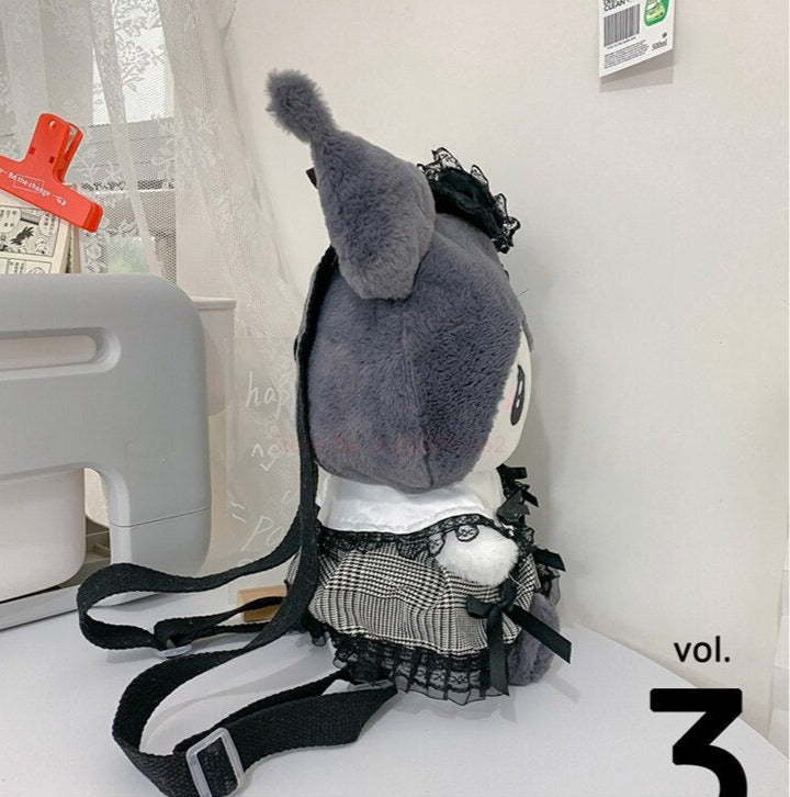 Adorable Kuromi Plush Backpack – Perfect for Fans