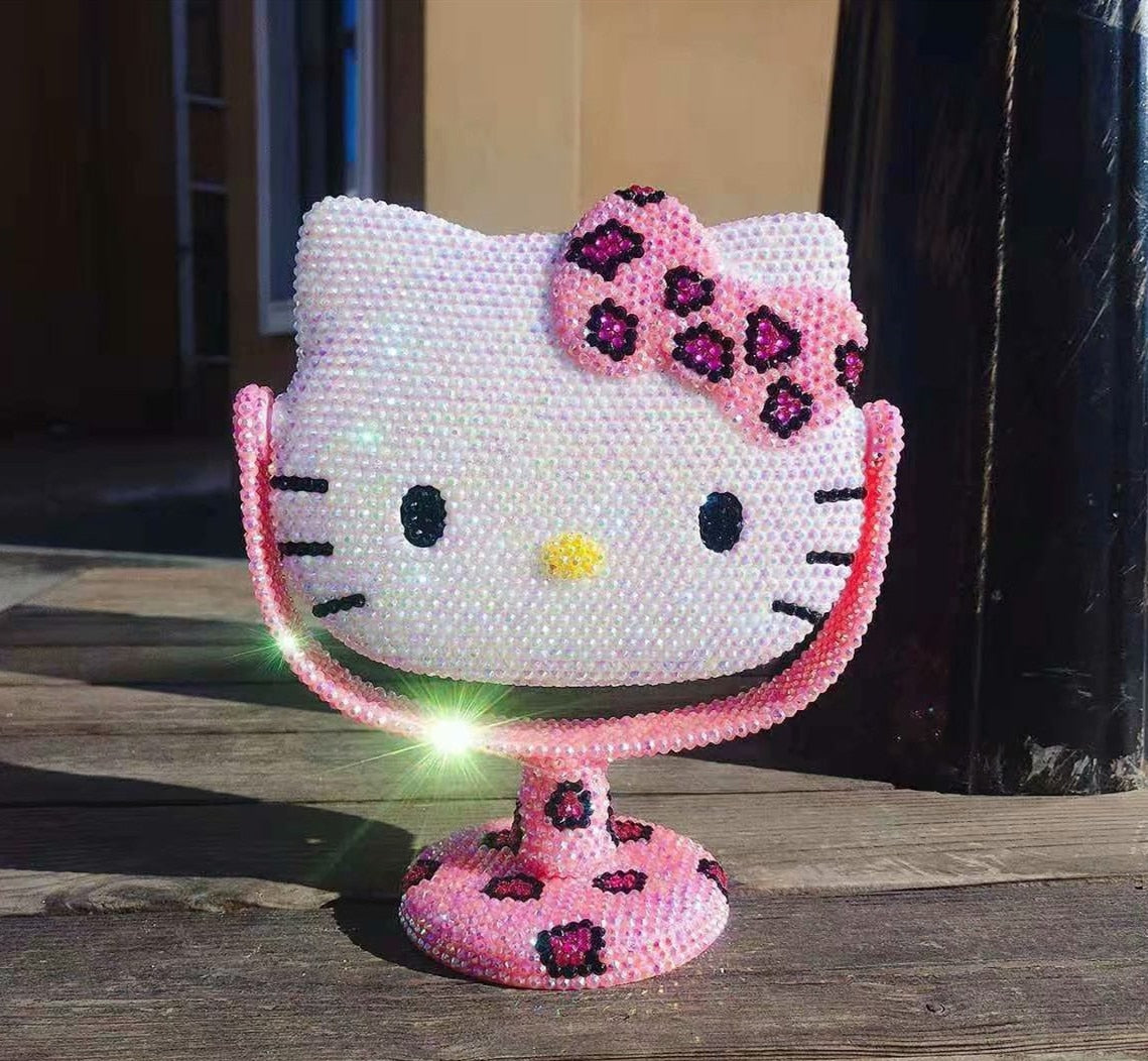 Hello Kitty Rhinestones Bling Mirror