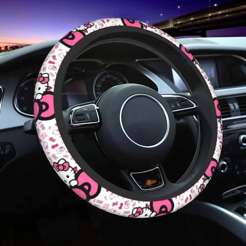 pink steering wheel cover