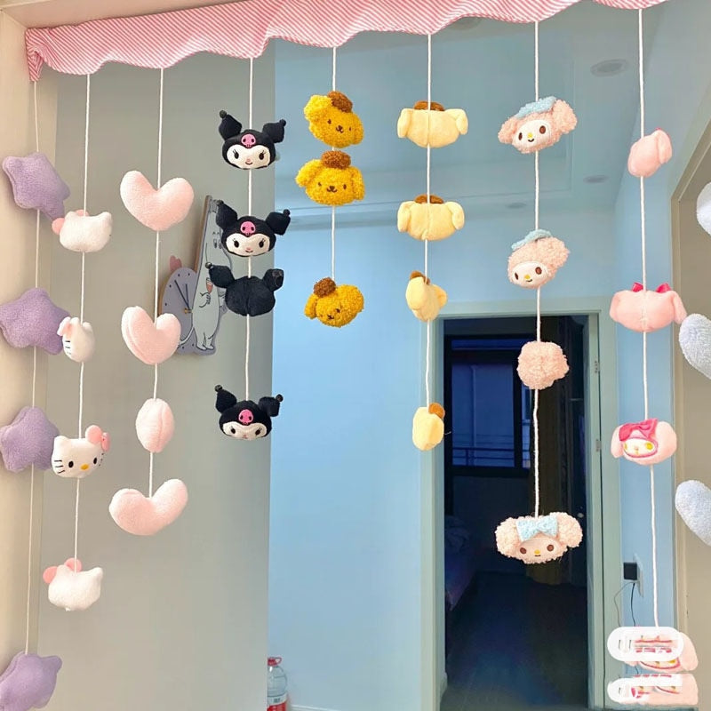 Sanrio Hello Kitty Cute Plush Doll Curtain