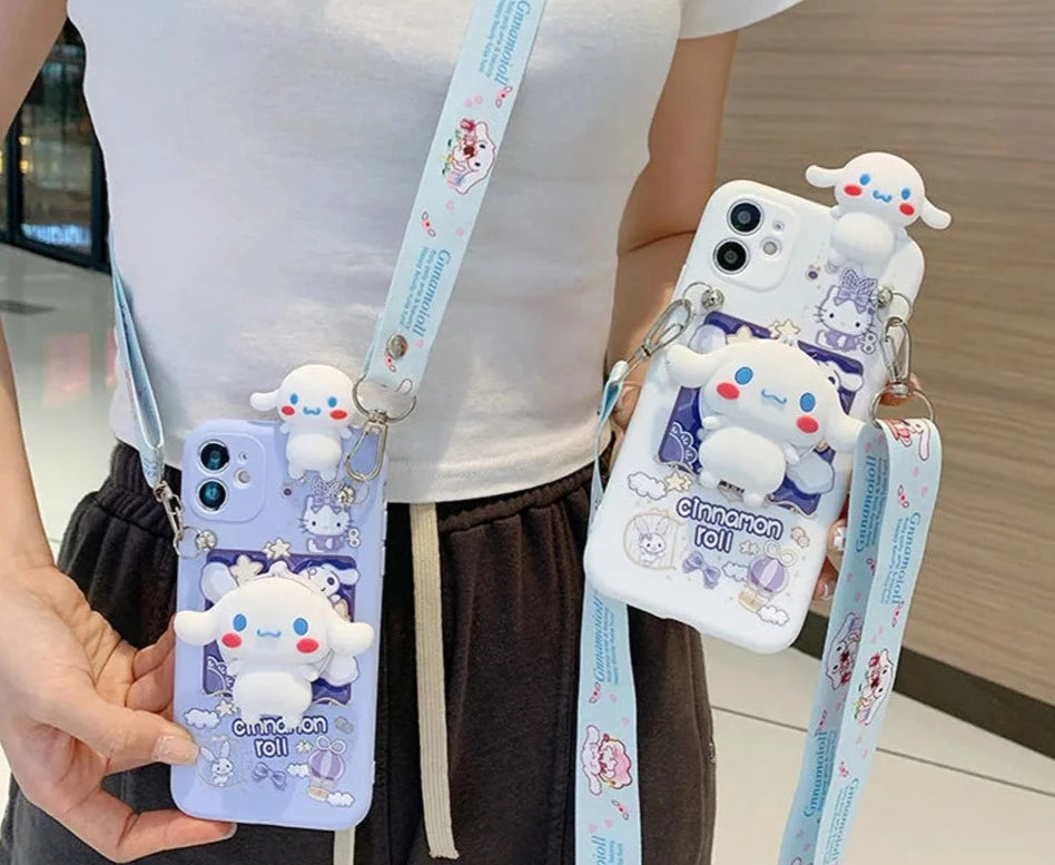 Cinnamoroll Samsung Phone Case With Mirror