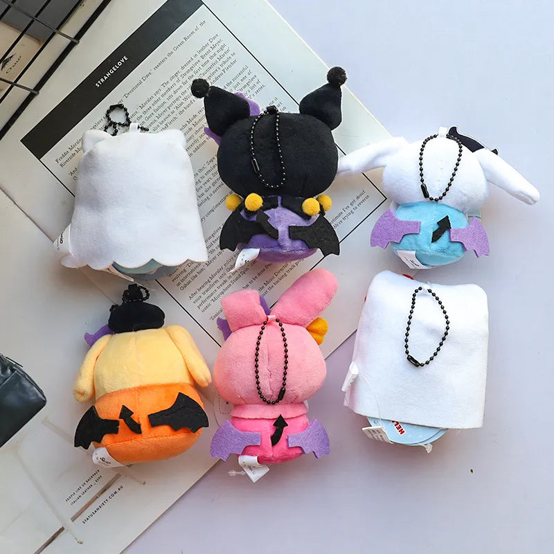 Cute Sanrio Halloween Plush Keychain