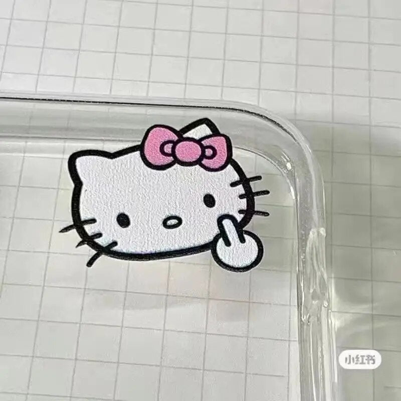 Hello Kitty Clear iPhone 14 Case | Silicone Cover | Stylish Protection