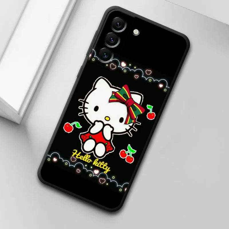 Hello Kitty Galaxy Phone Case | Black | Sleek & Anti-Scratch