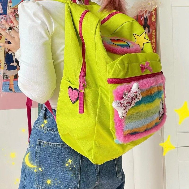 Hello Kitty Rainbow Star Backpack – Perfect for School & Travel