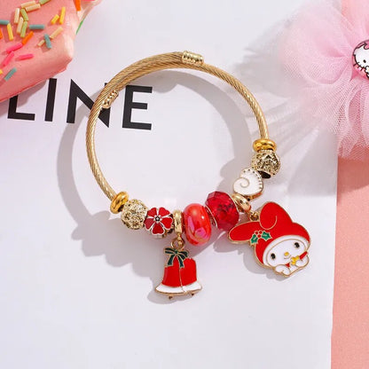 Sanrio Christmas Beaded Bracelet