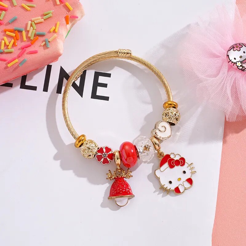 Sanrio Christmas Beaded Bracelet