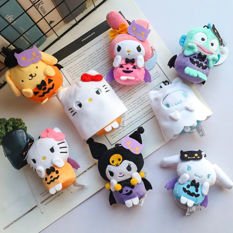 Cute Sanrio Halloween Plush Keychain