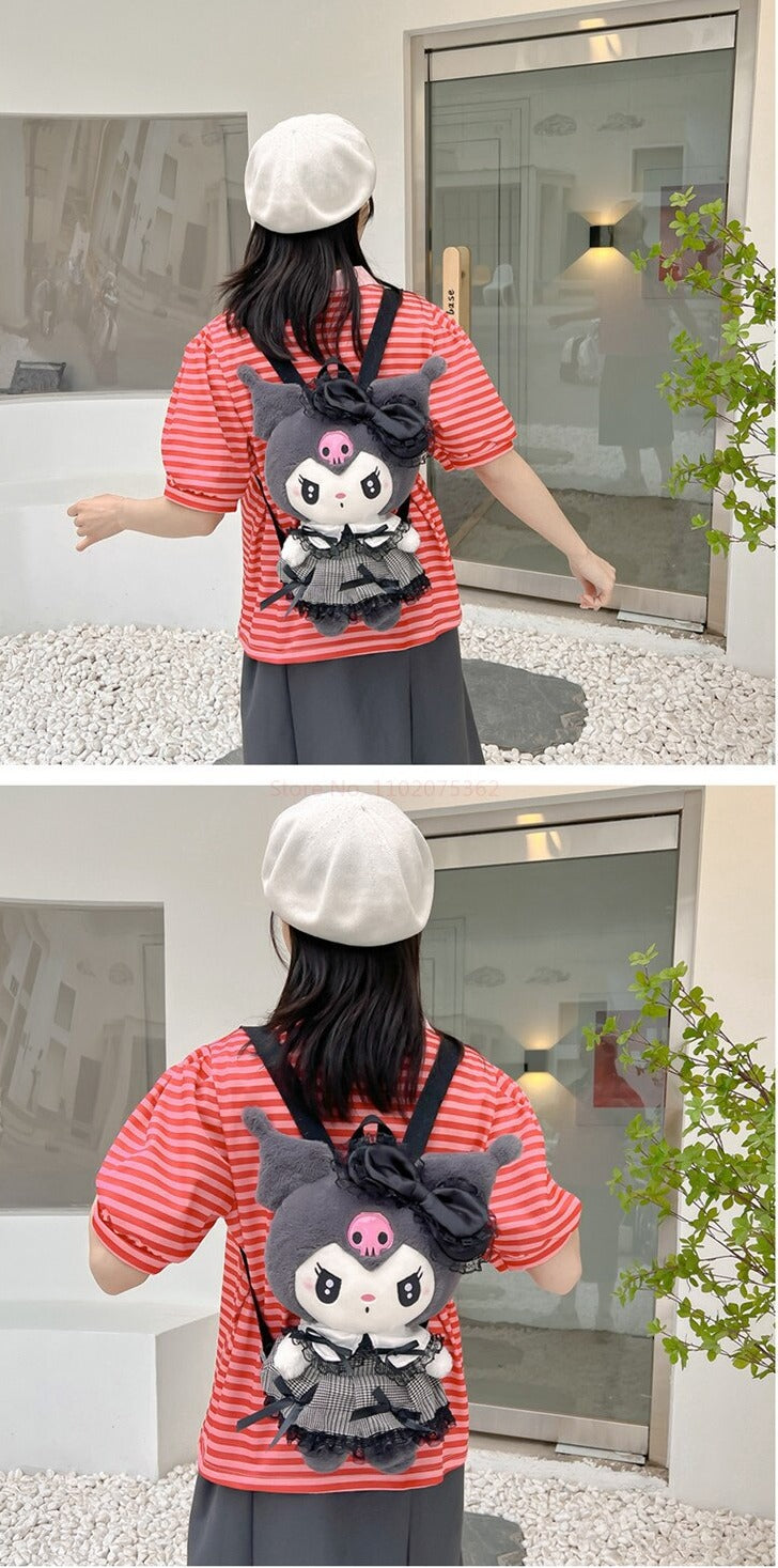 Adorable Kuromi Plush Backpack – Perfect for Fans