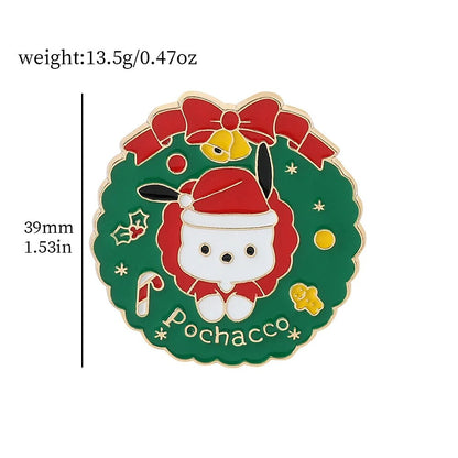 Kawaii Sanrios Christmas Lapel Pins