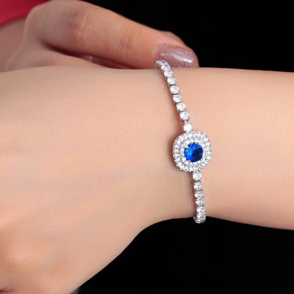 Shiny Zirconia Crystal Tennis Chain Bracelet