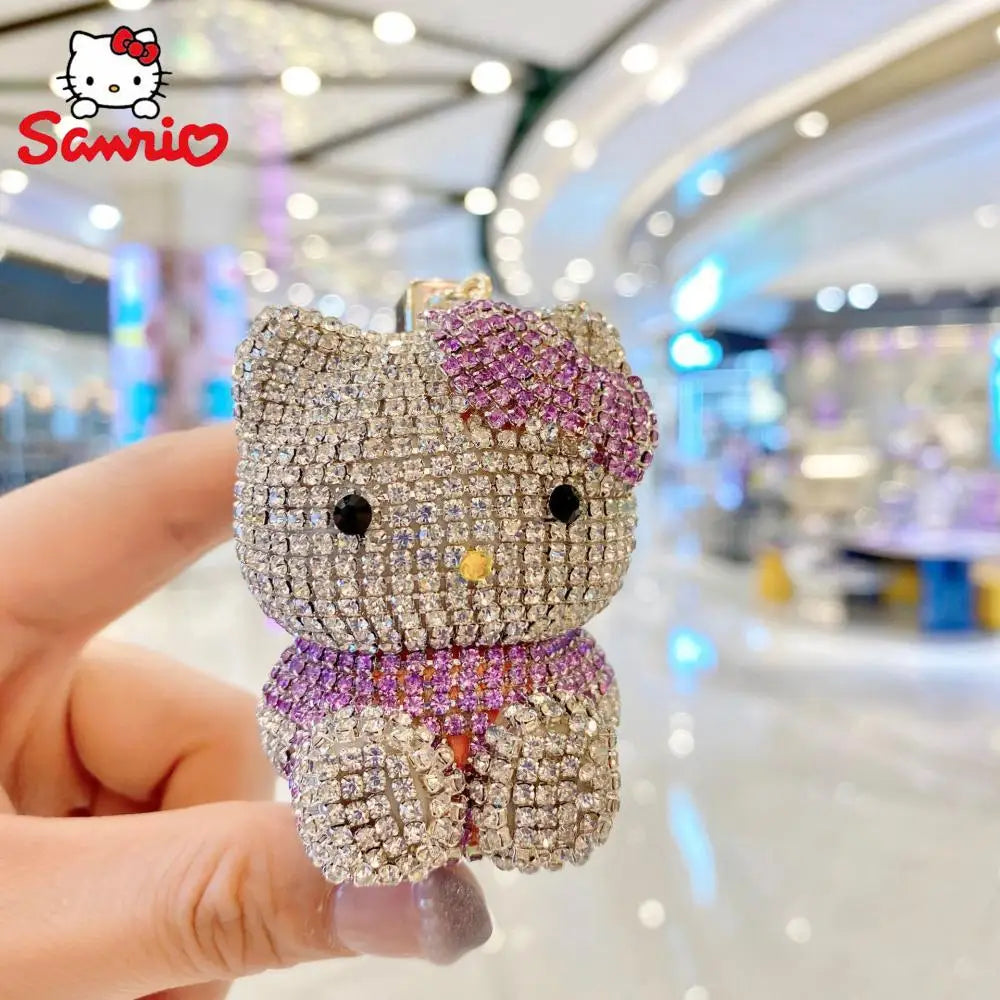 Hello Kitty Bling Rhinestones Keychain