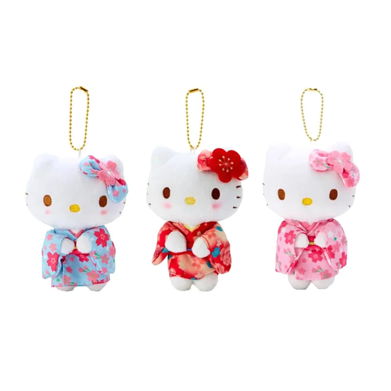 Hello Kitty Sakura Kimono Plush Keychain