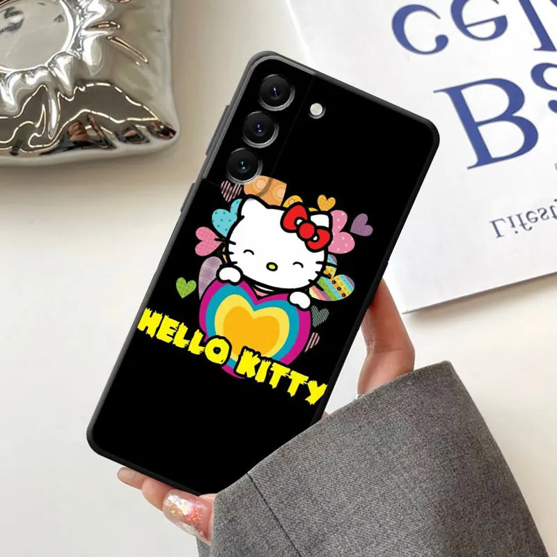 Hello Kitty Galaxy Phone Case | Black | Sleek & Anti-Scratch