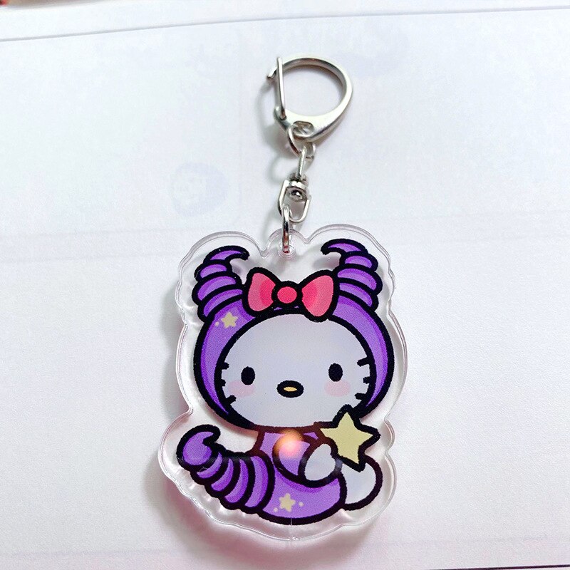 Zodiac Hello Kitty Keychain